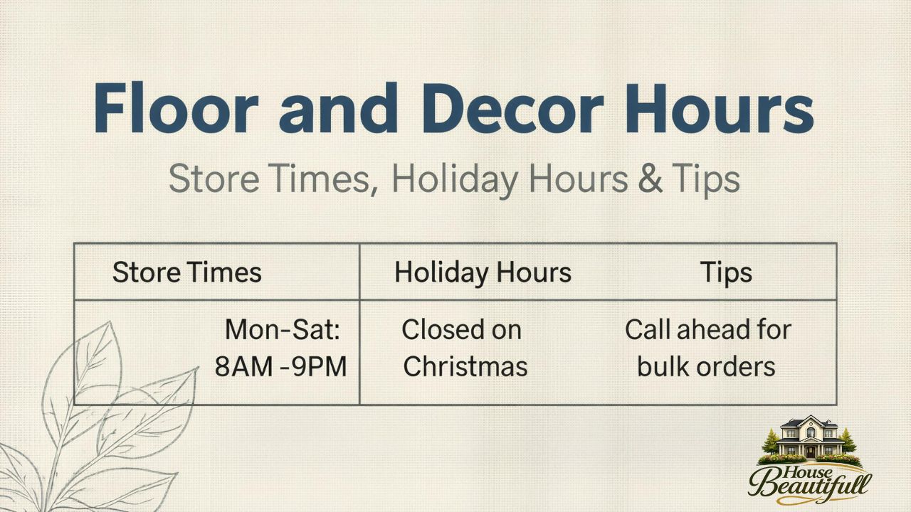 Floor and Decor Hours: Store Times, Holiday Hours & Tips