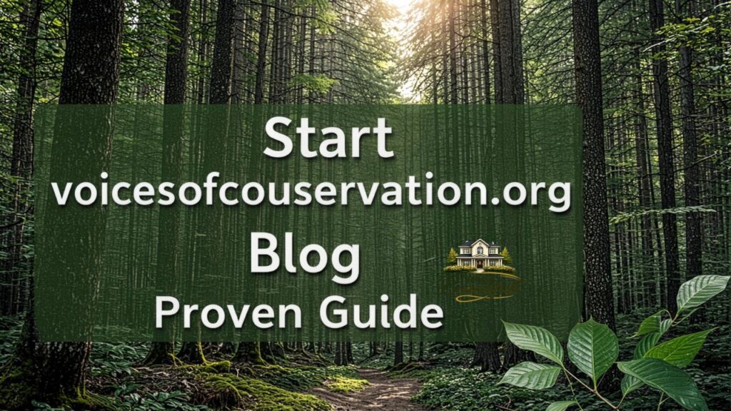 Start voicesofconservation.org Blog Proven Guide